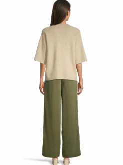 Housut<Object ObjFrame Lisa Wide -housut CAPULET OLIVE DETAIL:COL