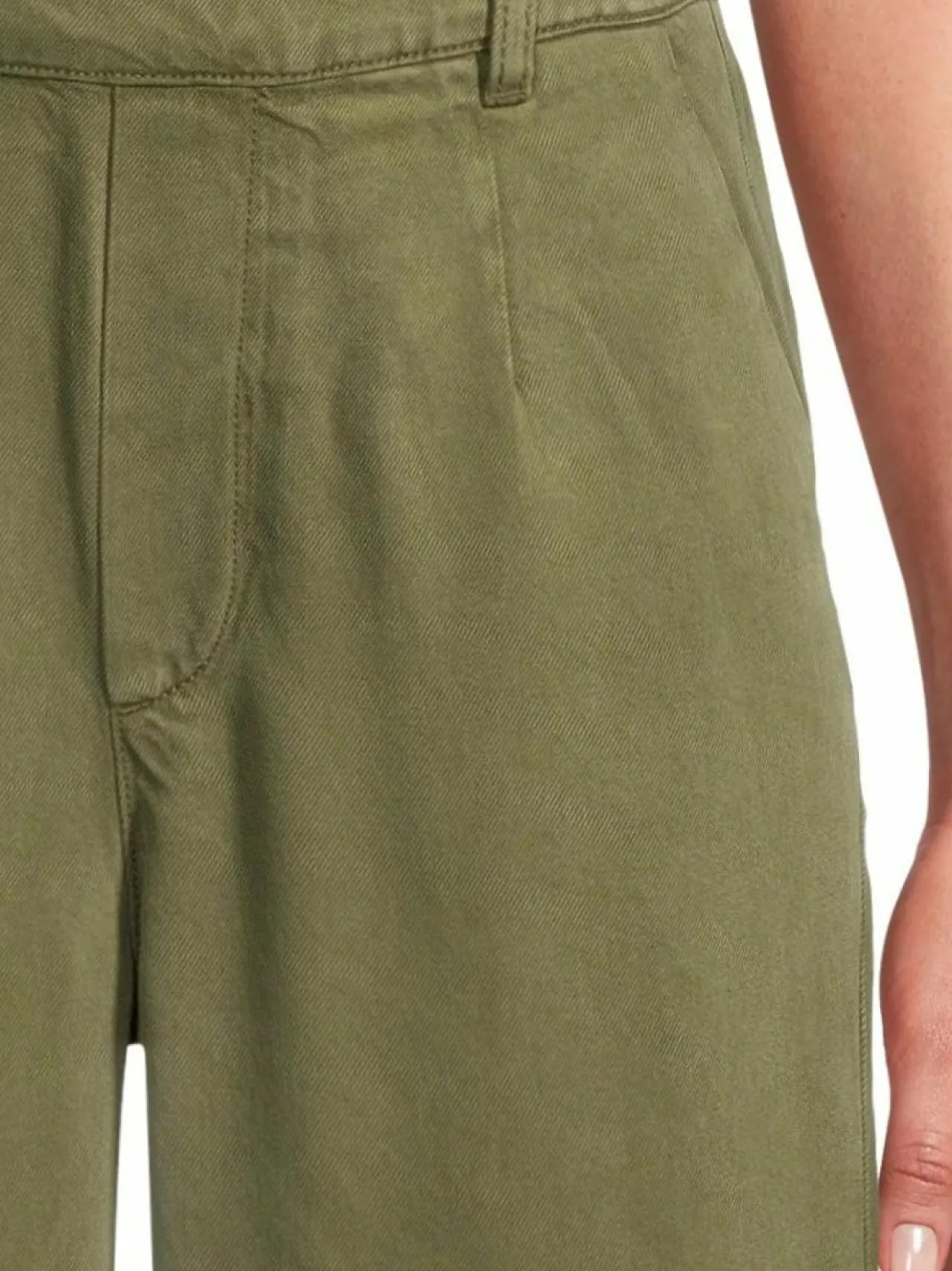 Housut<Object ObjFrame Lisa Wide -housut CAPULET OLIVE DETAIL:COL