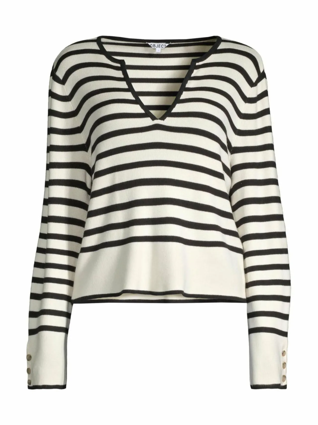 Neuleet<Object ObjViva-neulepusero SANDSHELL STRIPES:BLACK