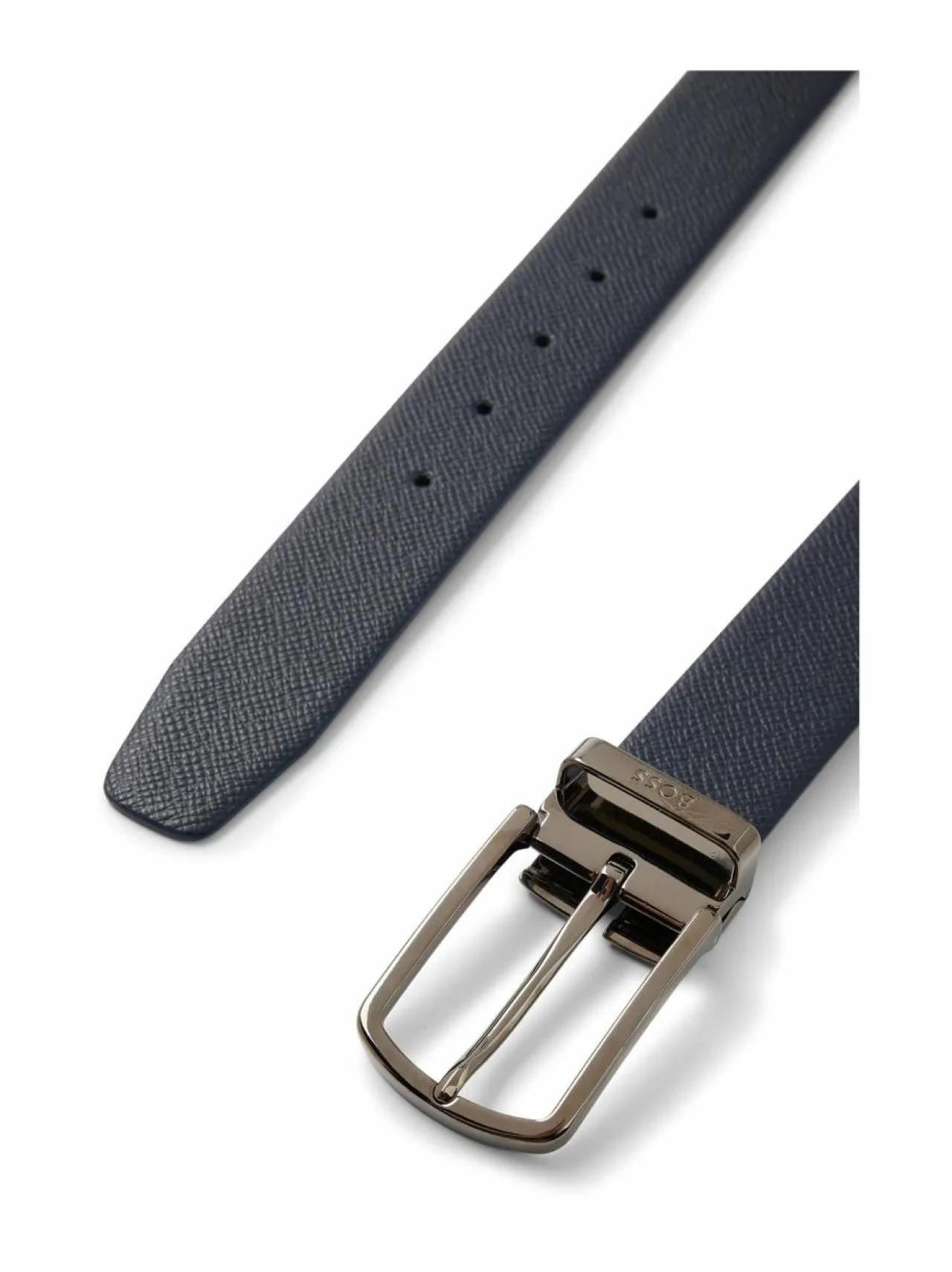 Vyöt<BOSS Ofis Reversible -nahkavyö 401 DARK BLUE