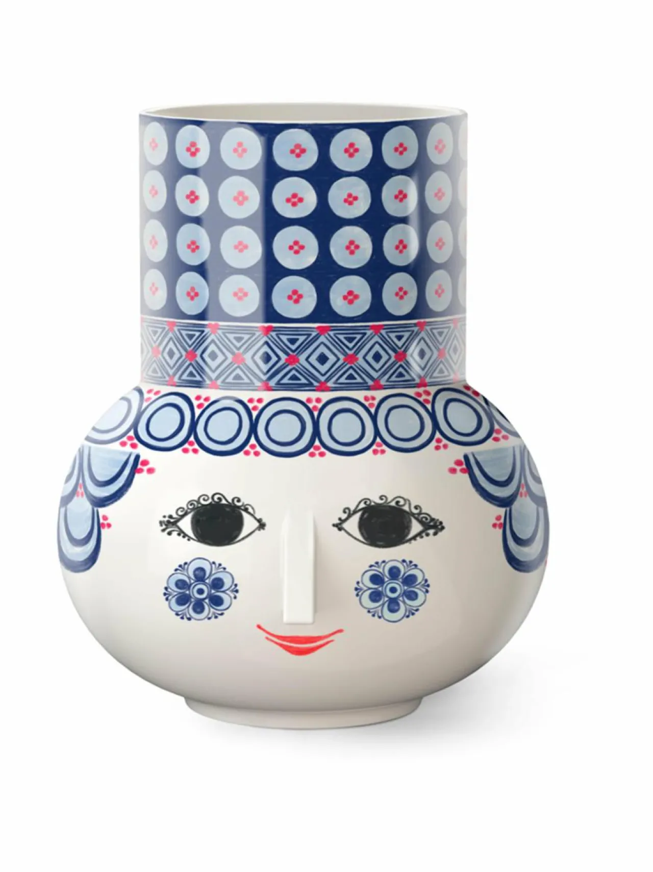 Koriste-Esineet<Bjørn Wiinblad Olga -maljakko, 20 cm BLUE BLUE