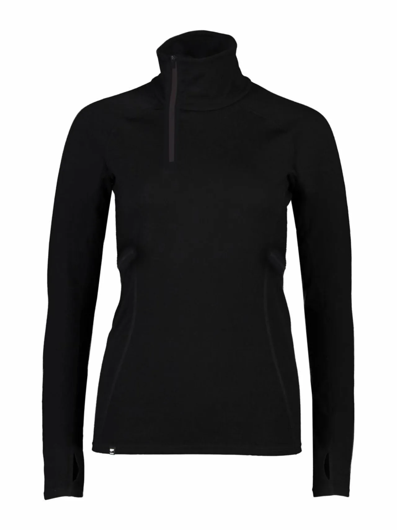 Urheiluliivit & -Kerrastot<Mons Royale Olympus Half Zip -merinoaluspaita 001 BLACK