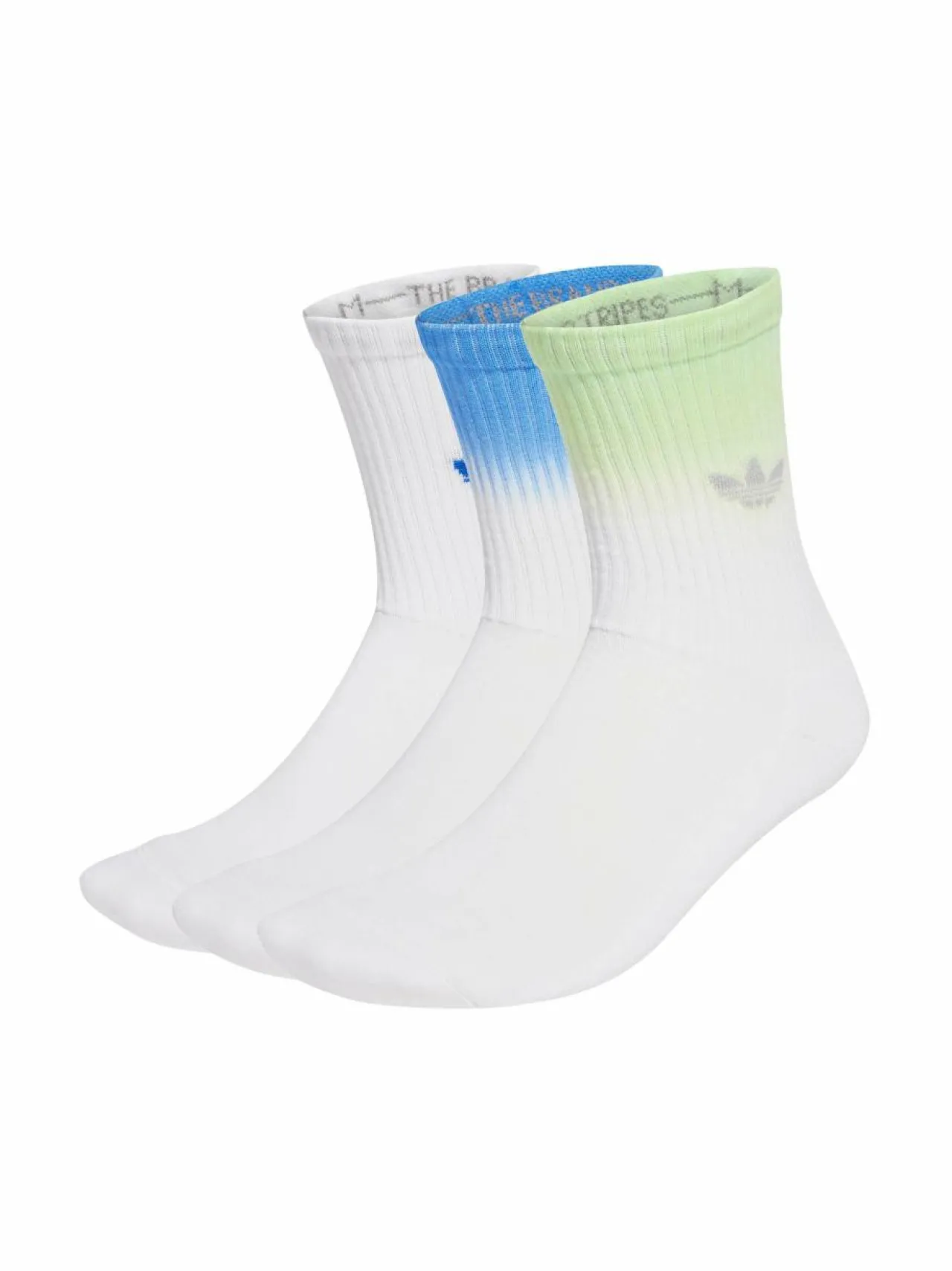 Urheiluasusteet<adidas Originals Ombre-sukat 3-pack JX5221 WHITE/PULLIM/BLUE