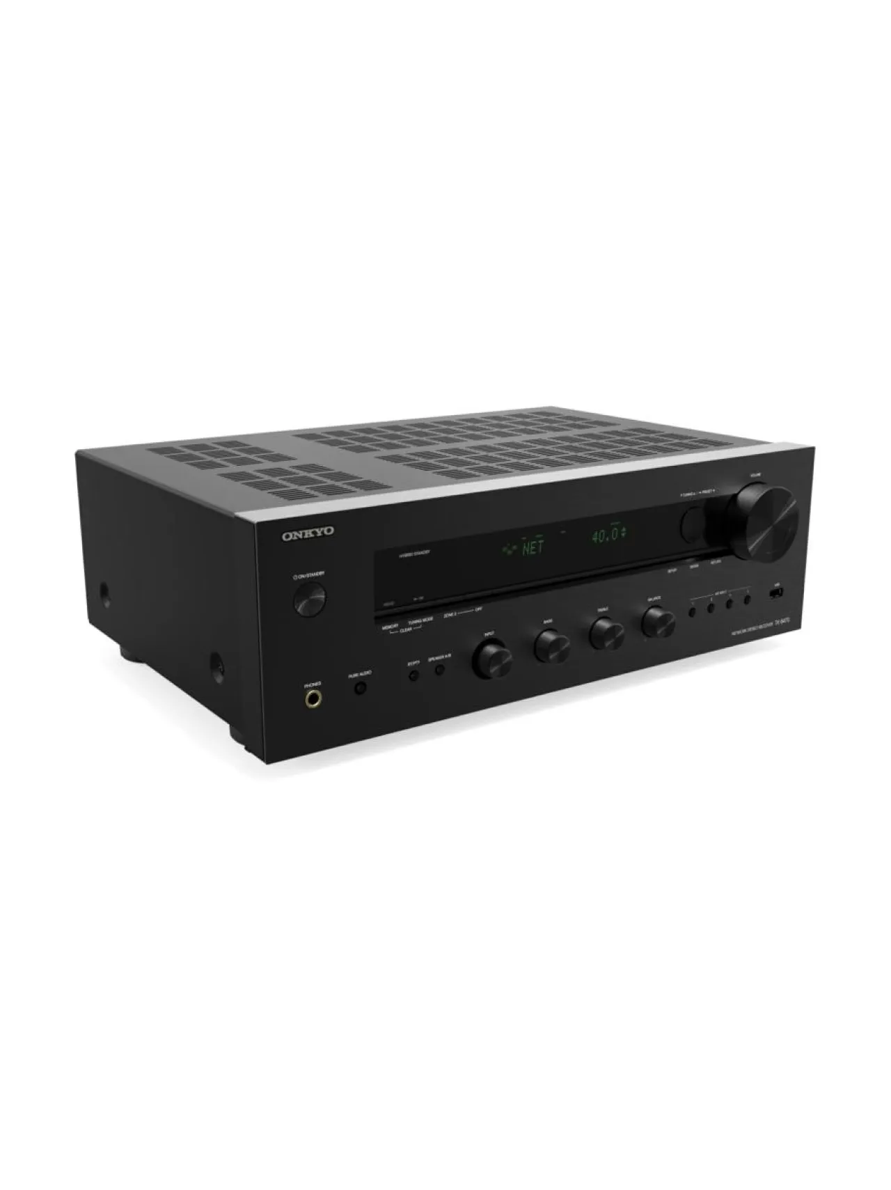 Audio<Onkyo TX-8470 Stereovahvistin MUSTA