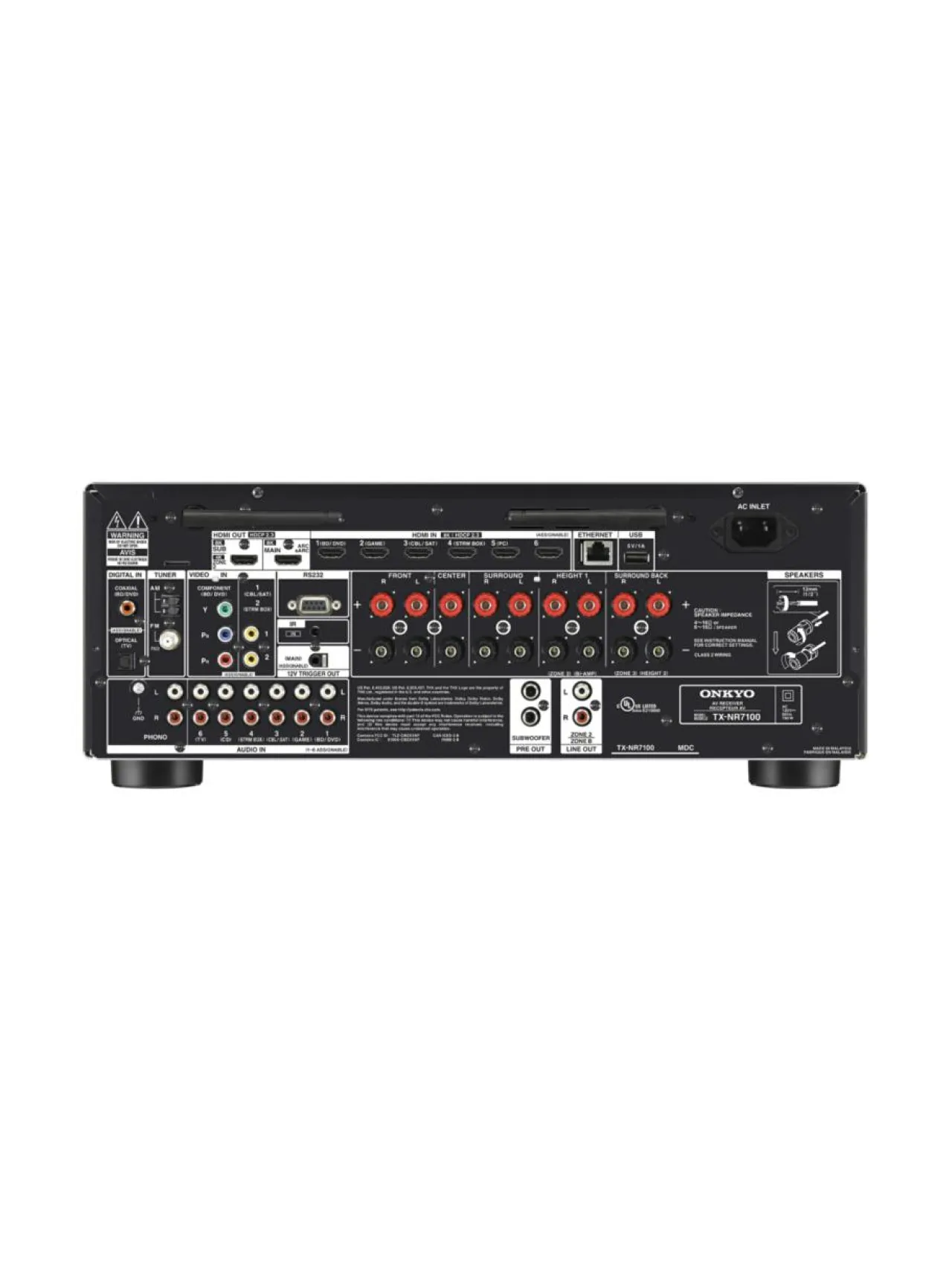 Audio<Onkyo TX-NR7100 9.2 AV-Vahvistin MUSTA