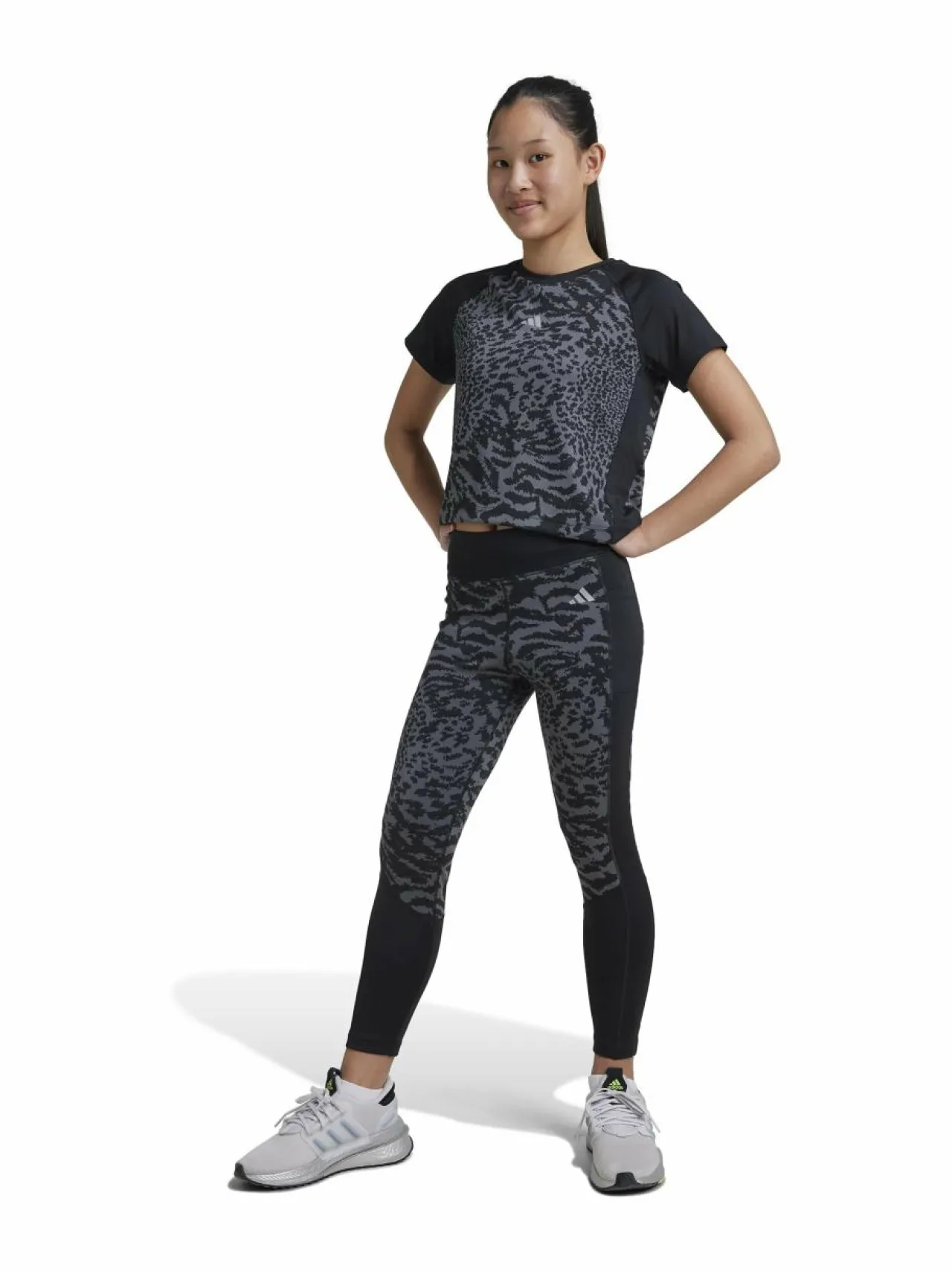 Housut & Jumpsuitit<adidas Performance Optime-treenitrikoot GREFIV/BLACK/REFSIL