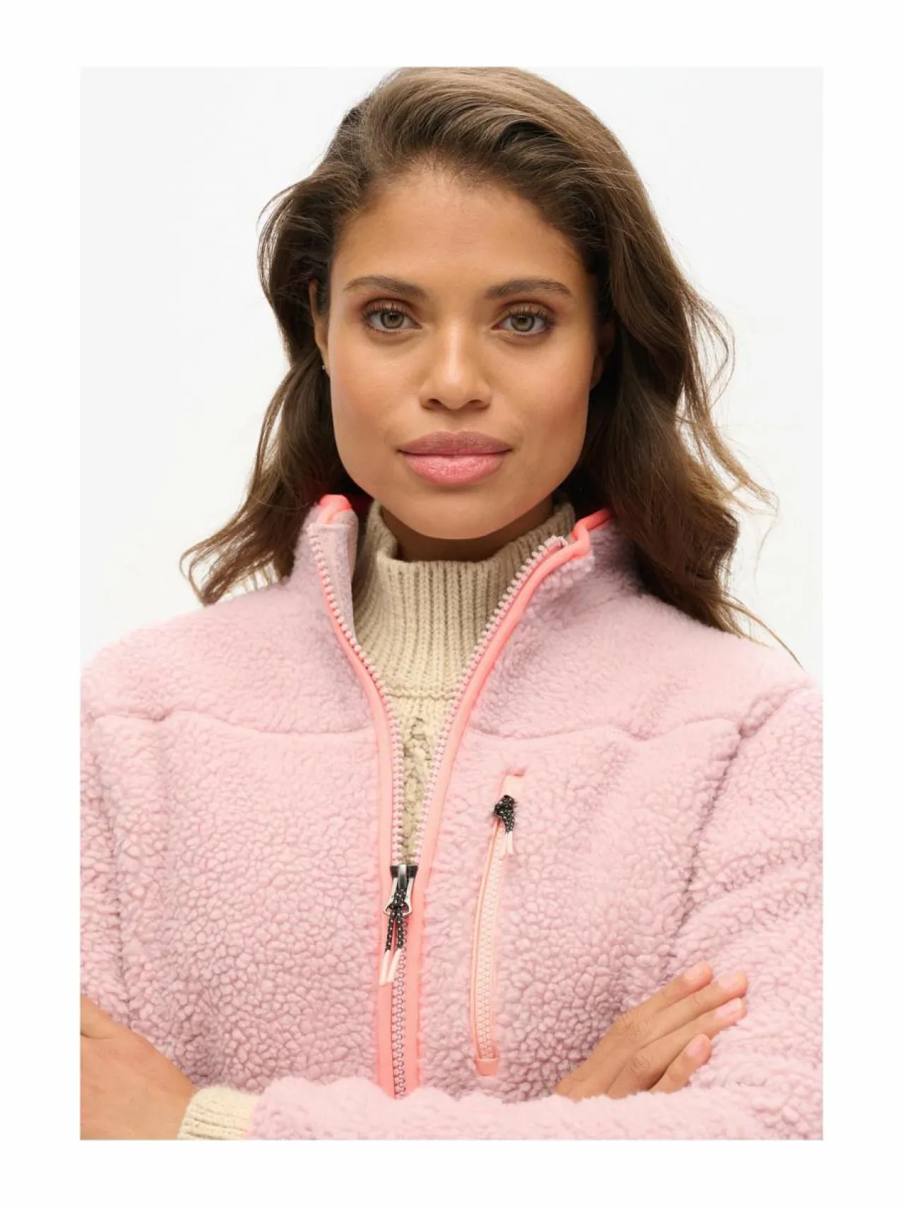 Bleiserit & Jakut<Superdry Outdoor Full Zip -fleecetakki 07R DUSKY PINK