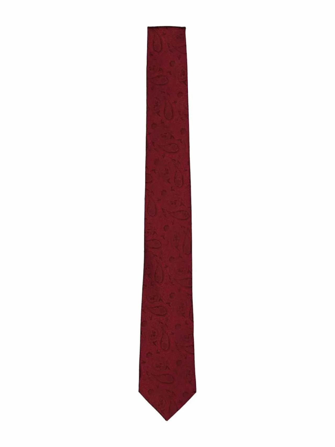 Solmiot & Asusteet<Stockholm Kravatt Paisley-silkkisolmio 025 DARK RED