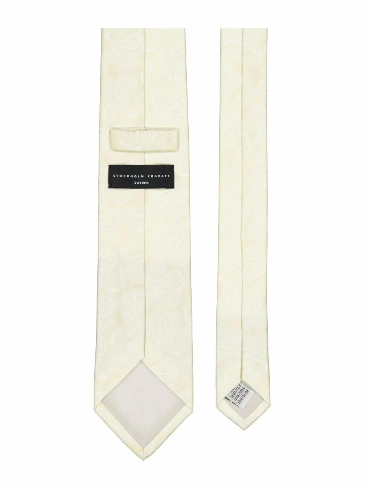 Solmiot & Asusteet<Stockholm Kravatt Paisley-silkkisolmio L24D LIGHT GREEN