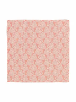 Solmiot & Asusteet<Stockholm Kravatt Paisley-silkkitaskuliina L24G SALMON