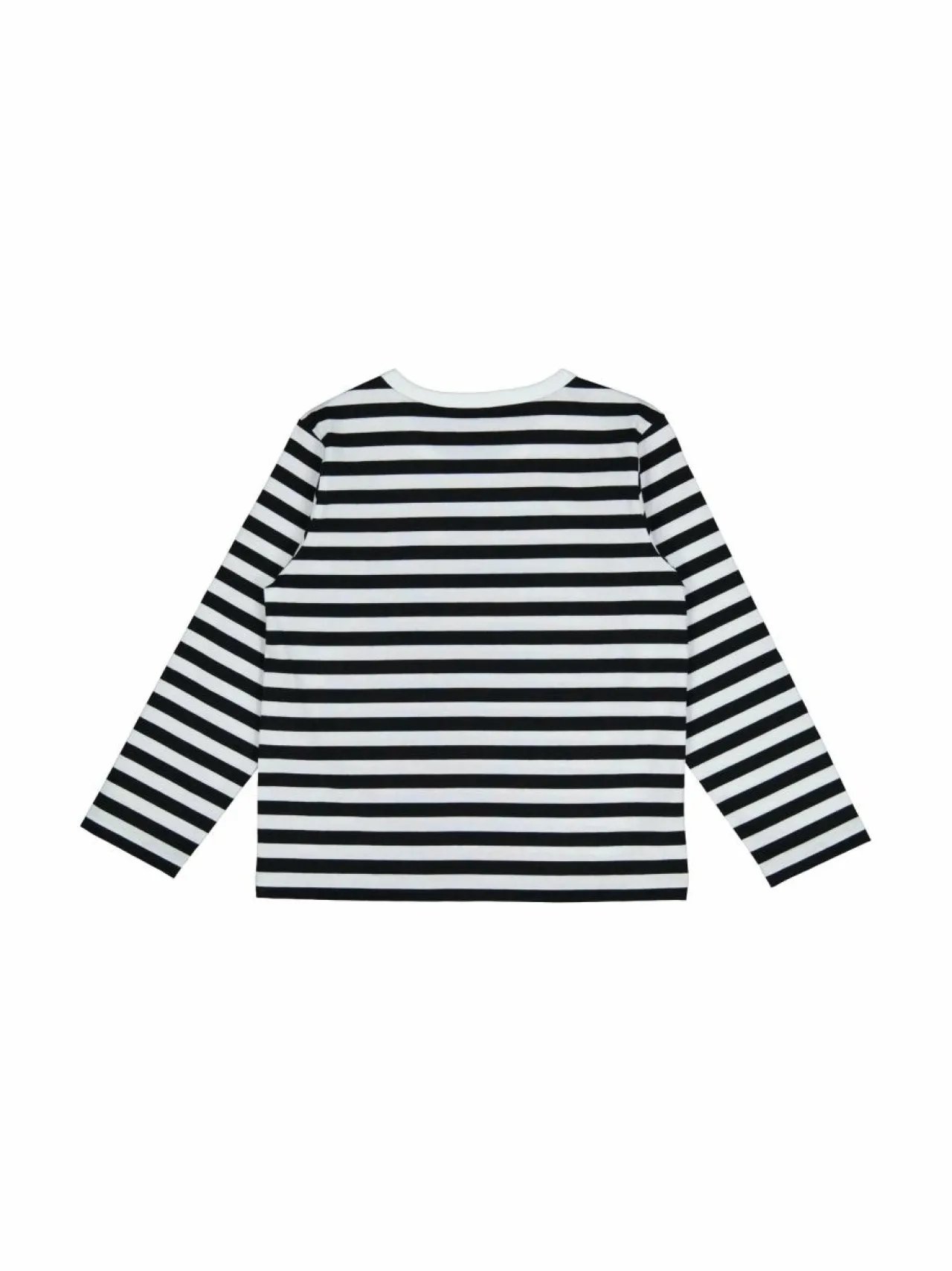 Pitkähihaiset Trikoopaidat<Marimekko Paja Tasaraita Unikko -trikoopaita 068 WHITE, BLACK