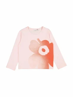 Pitkähihaiset Trikoopaidat|Pitkähihaiset Trikoopaidat<Marimekko Paja Unikko Placement -trikoopaita 333 PINK, RED