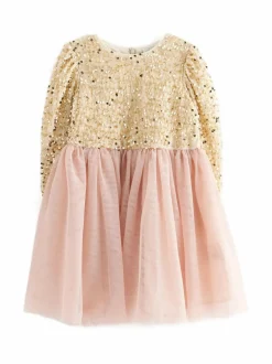 Mekot & Hameet|Mekot & Hameet<Lindex Paljettimekko 6928 LIGHT DUSTY PINK