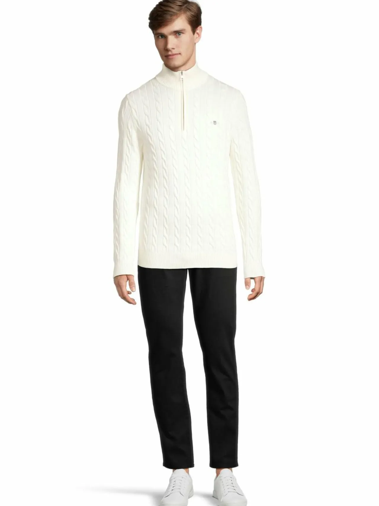 Neuleet<GANT Palmikkoneule 130 CREAM
