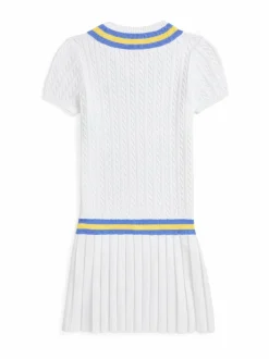 Mekot & Hameet<Polo Ralph Lauren Palmikkoneulemekko WHITE MULTI/MAIDSTONE BLUE