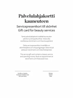 Lahjakortit<Stockmann Palvelulahjakortti kauneuteen CORAL