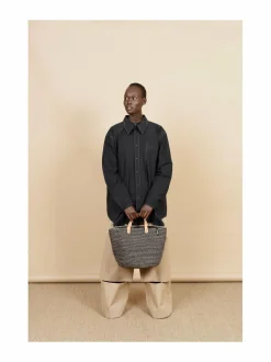 Säilytys<Mifuko Pamba Market -kori GREY AND BLACK