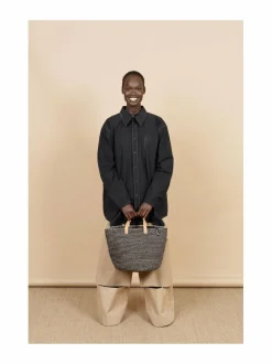 Säilytys<Mifuko Pamba Market -kori GREY AND BLACK