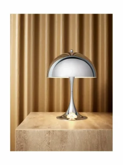 Pöytävalaisimet<Louis Poulsen Panthella Mini -pöytävalaisin CHROME (KROMI)