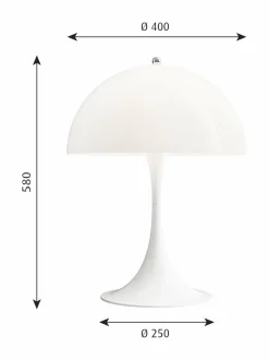 Pöytävalaisimet<Louis Poulsen Panthella-pöytävalaisin WHITE