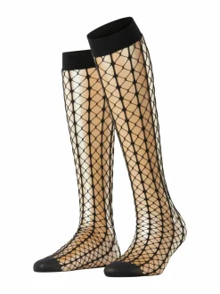 Sukat & Sukkahousut<Falke Paradise-verkkopolvisukat 3009 BLACK