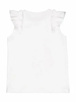 T-Paidat<MINGNELIN Party-frillapaita 000 WHITE