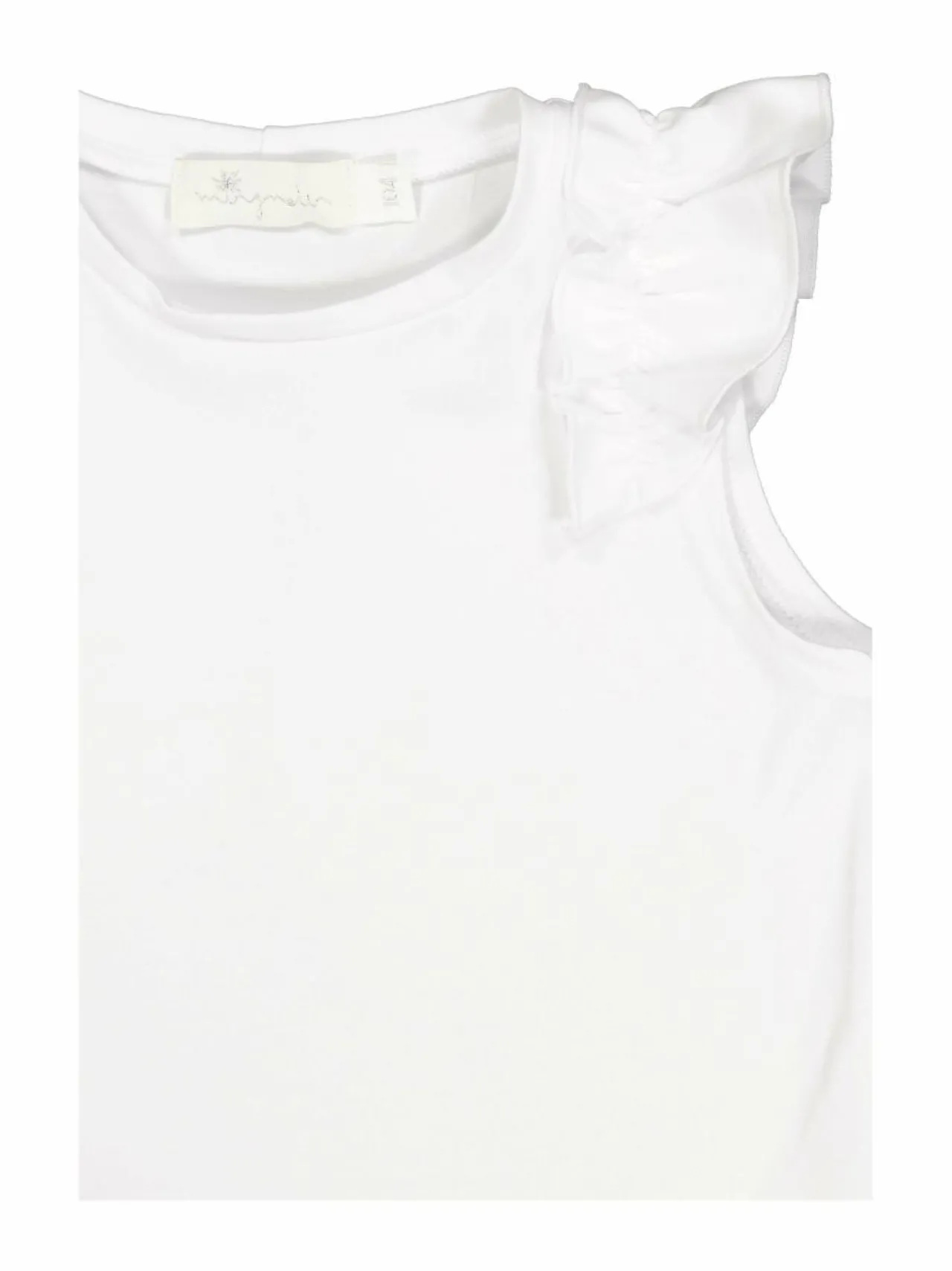 T-Paidat<MINGNELIN Party-frillapaita 000 WHITE