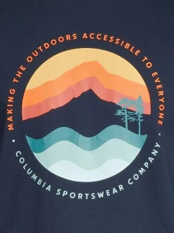 Paidat, Hupparit & Colleget<Columbia Path Lake t-paita 468 COLLEGIATE NAVY, CIRCULAR LINESCAPE