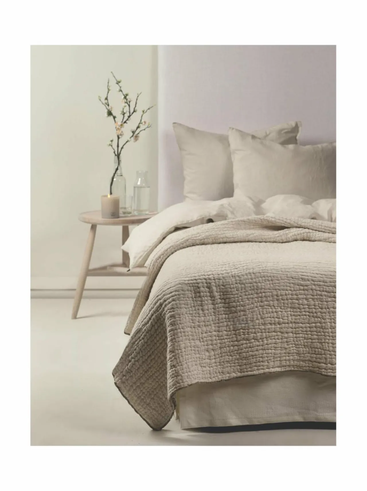 Huovat & Päiväpeitot<Himla Pauline-peite 04 OATMEAL
