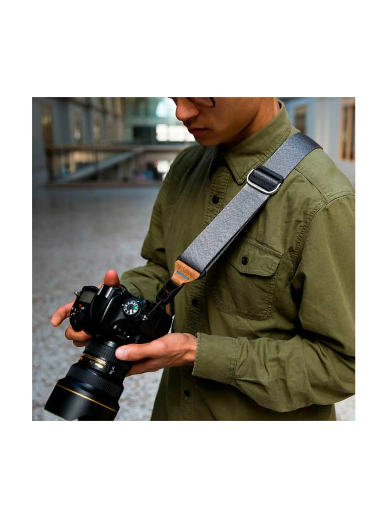 Kamerat<Peak Design Slide v3 kamerahihna + Anchor Mount - Ash