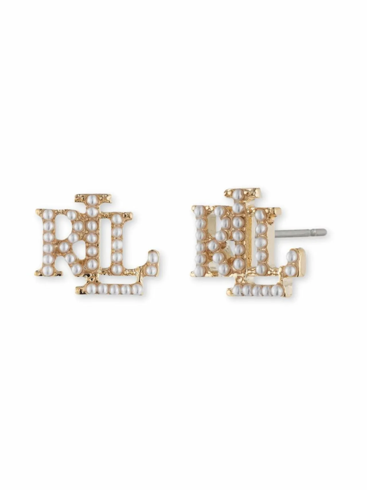 Lauren Ralph Lauren Pearl Logo -nappikorvakorut^ Korut