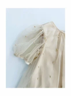 Mekot & Hameet|Mekot & Hameet<DOLLY by Le Petit Tom Pearl Tulle -juhlamekko 17 CREAM
