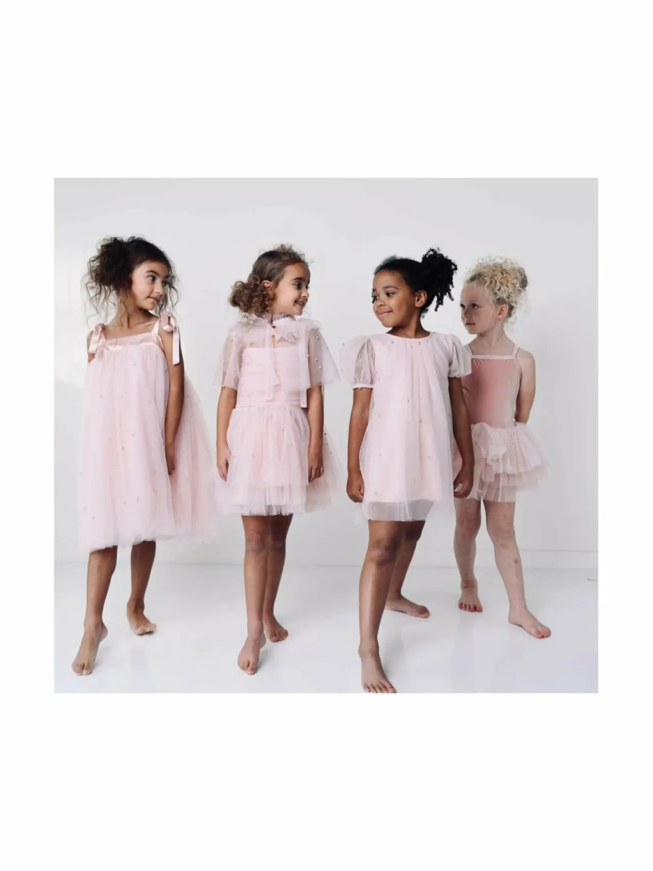 Mekot & Hameet<DOLLY by Le Petit Tom Pearl Tulle -juhlamekko 23 BALLET PINK