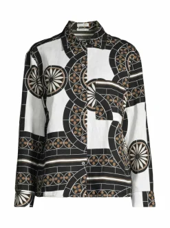 Paidat & Puserot<Marc O'Polo Pellavapusero F58 MULTI/ WHITE COTTON