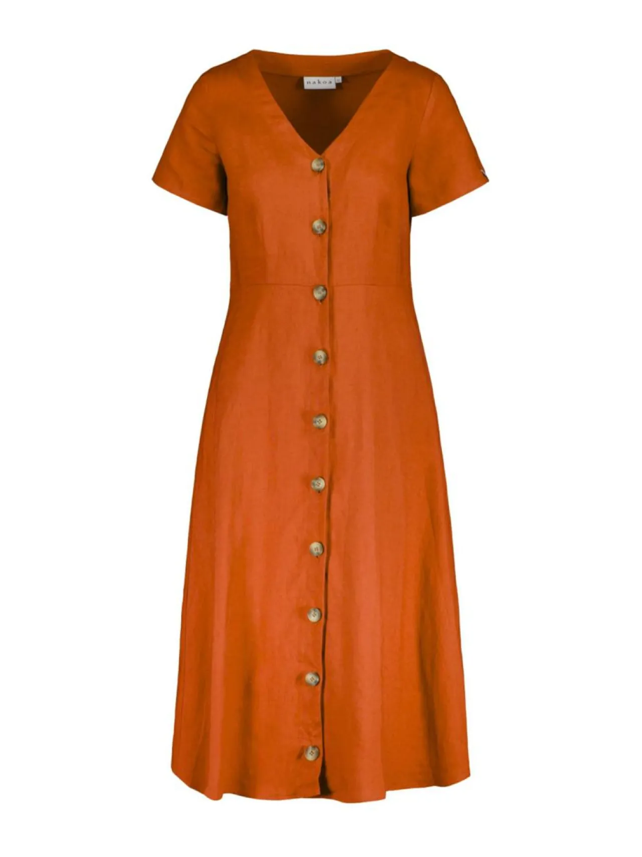 Nakoa Penelope Dress, Burnt Orange^ Mekot