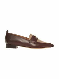 Kävelykengät & Loaferit<Flattered Penelope-nahkaloaferit 002 BURGUNDY/TAUPE