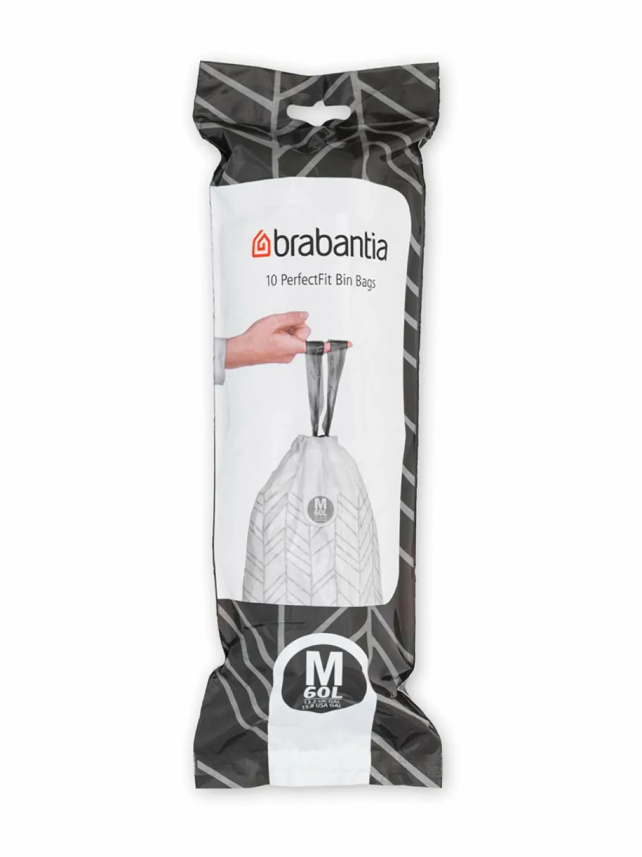 Brabantia PerfectFit M -roskapussit 60 l, 10 kpl^ Roskakorit & -Pussit