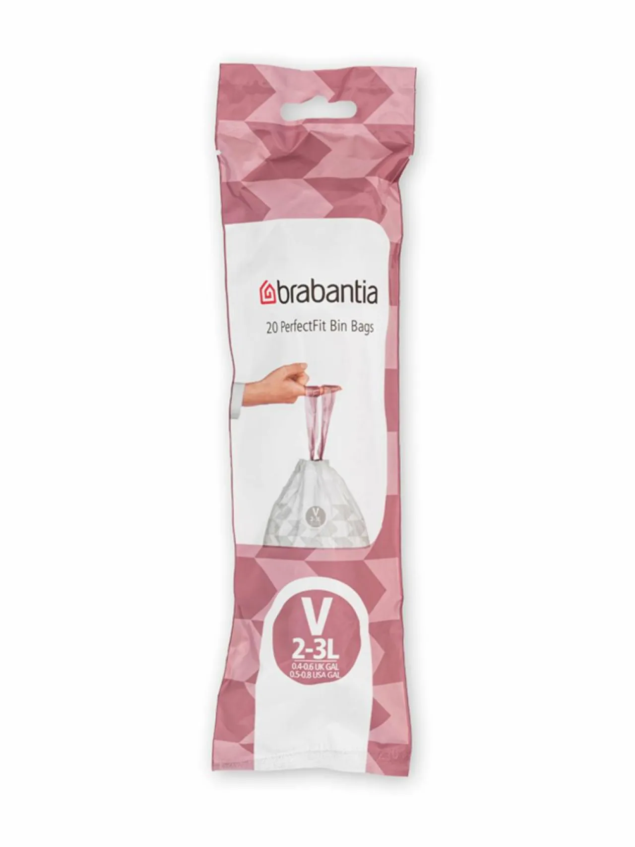 Brabantia PerfectFit V -roskapussit 3 l, 20 kpl^ Roskakorit & -Pussit
