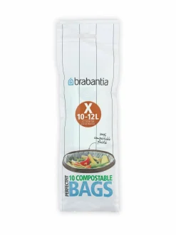 Roskakorit & -Pussit<Brabantia PerfectFit X -biohajoavat roskapussit 10-20 l VIHREÄ