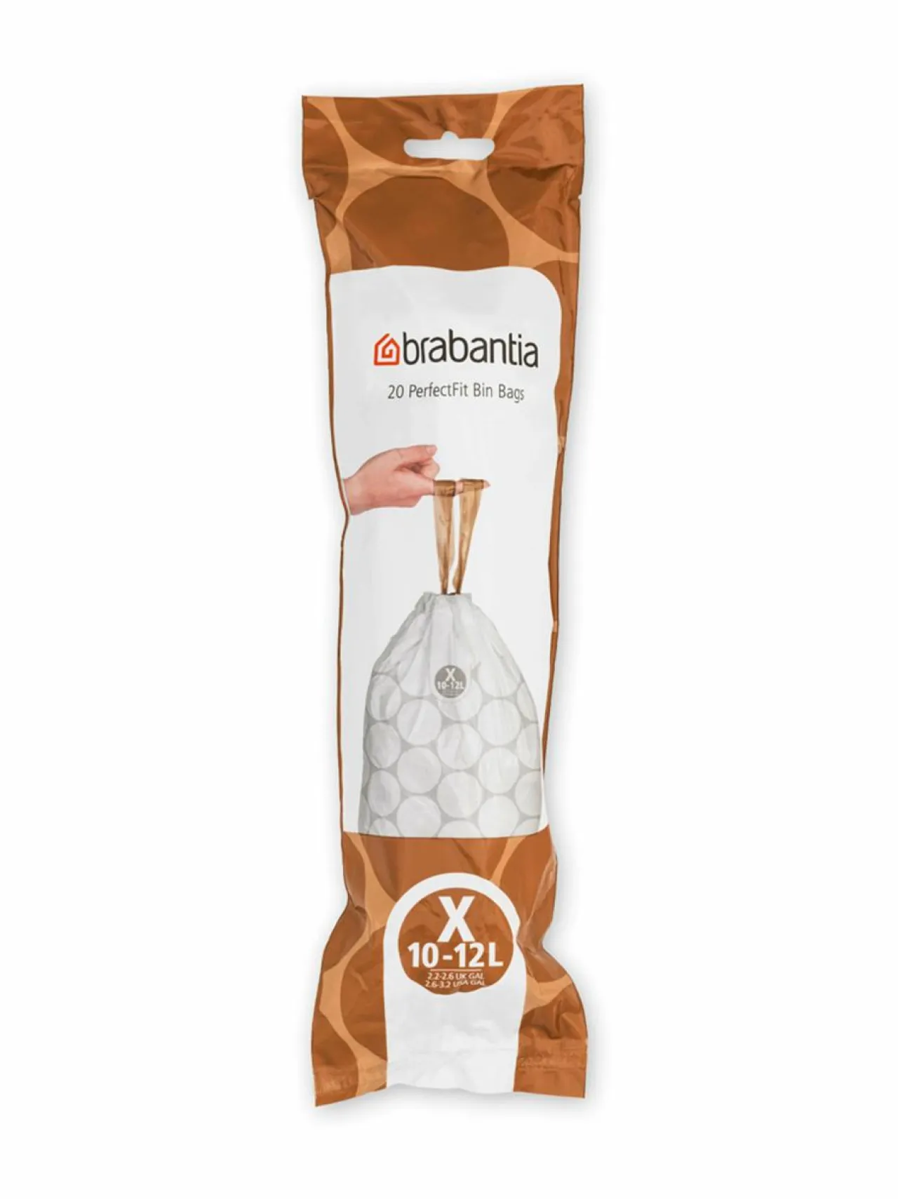 Brabantia PerfectFit X -roskapussit 10-12 l, 20 kpl^ Roskakorit & -Pussit