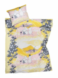 Moomin Arabia Perheen Parissa -pussilakanasetti 150 x 210 cm^ Liinavaatteet