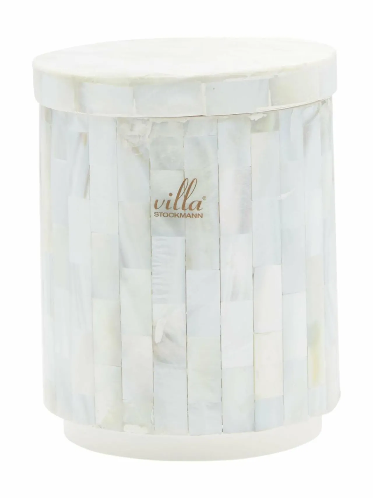 Kylpyhuonetarvikkeet<Villa Stockmann Perla- kannellinen säilytyspurkki PEARL/WHITE