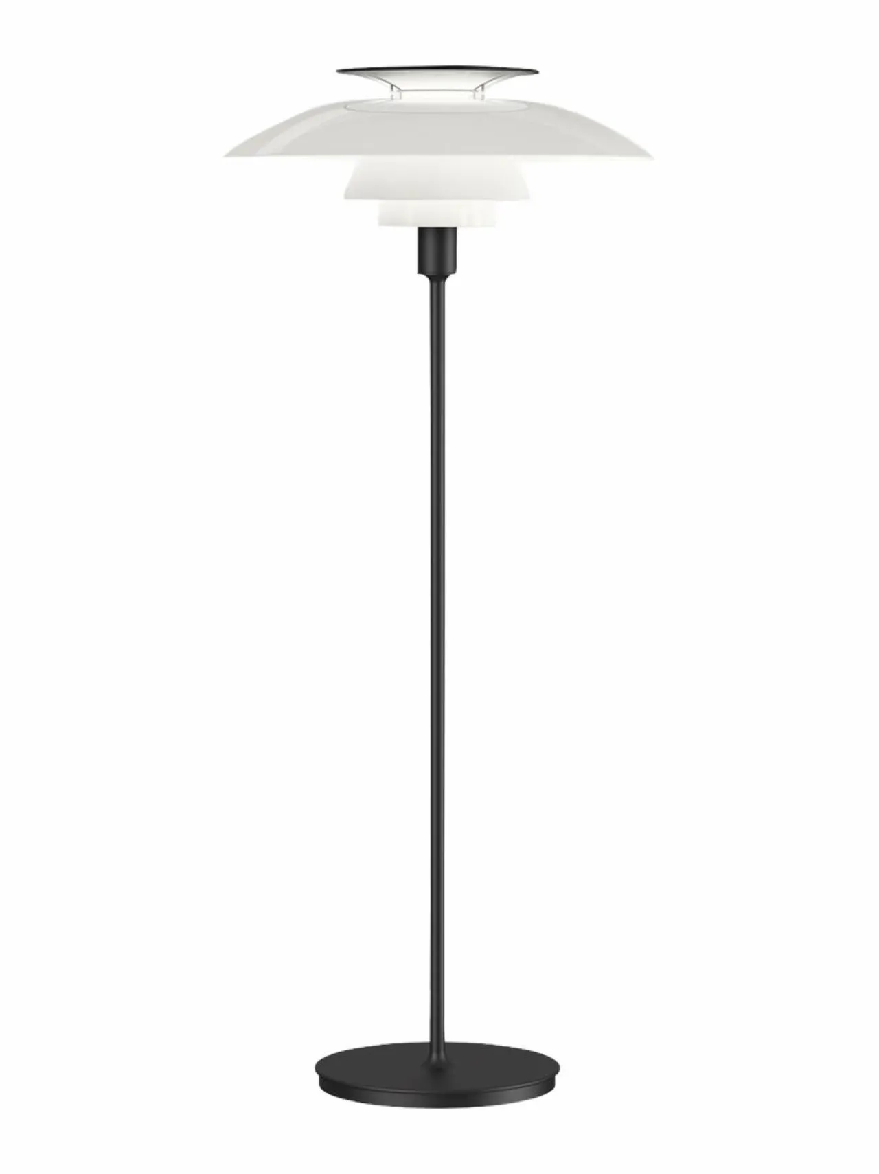 Lattiavalaisimet<Louis Poulsen PH 80 -lattiavalaisin BLACK/WHT
