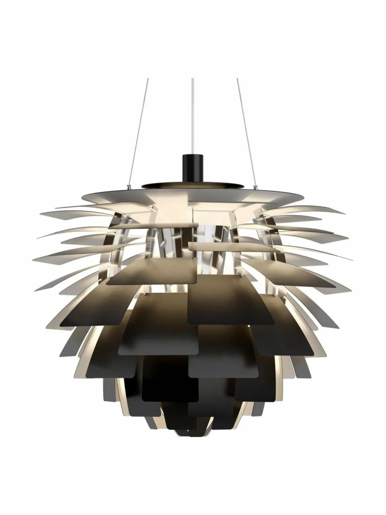 Kattovalaisimet<Louis Poulsen PH Artichoke -valaisin 720 mm BLACK