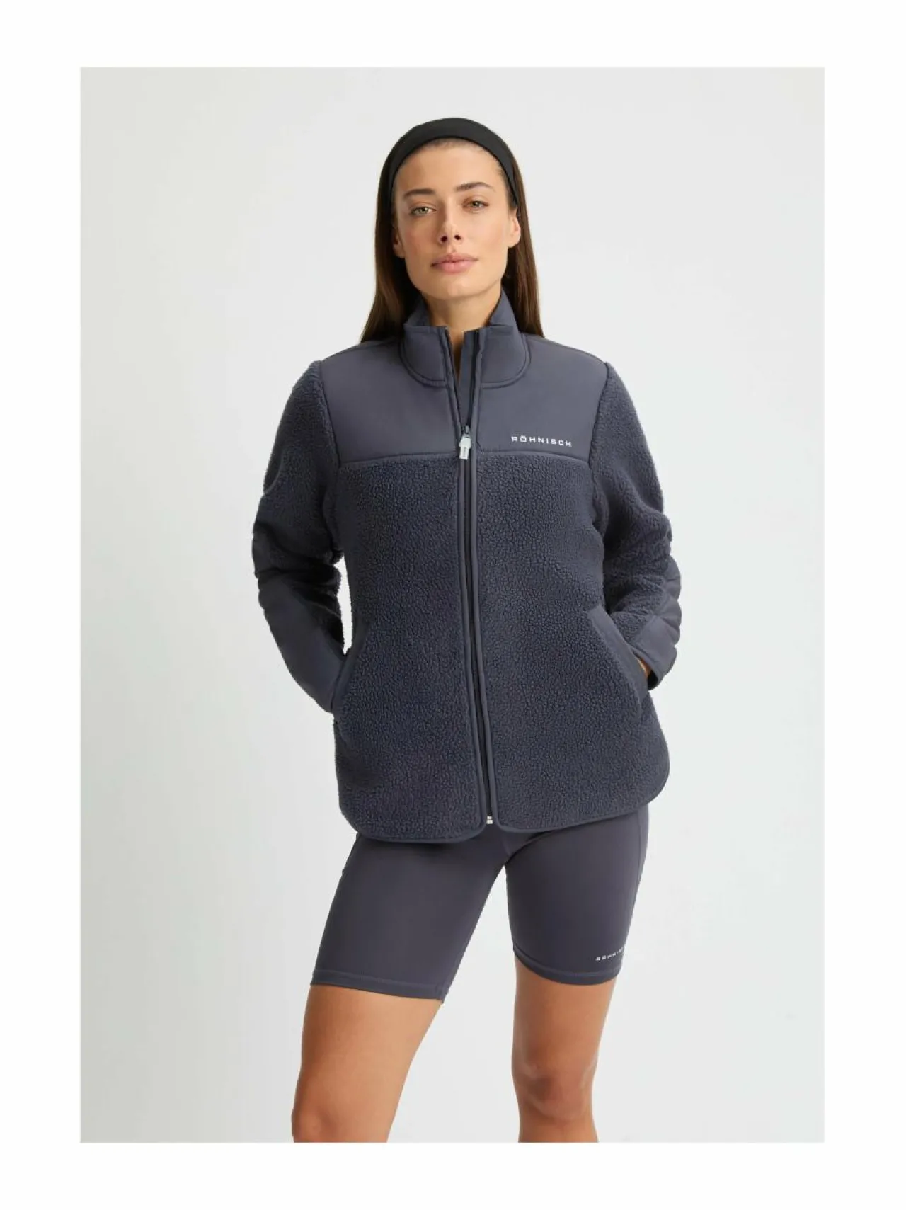 Paidat, Hupparit & Colleget<Röhnisch Phoebe-fleecetakki 9S5 DK GREY PLUM