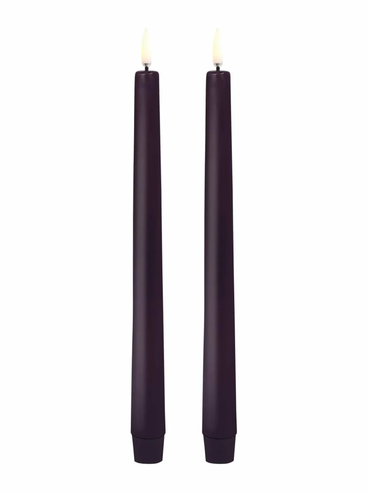 Jouluvalot<UYUNI Pillar -LED kynttilä, 2 kpl PLUM