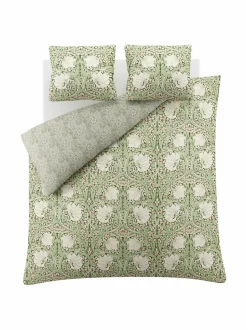 Liinavaatteet<William Morris At Home Pimpernel-satiinipussilakanasetti 30 FERN GREEN