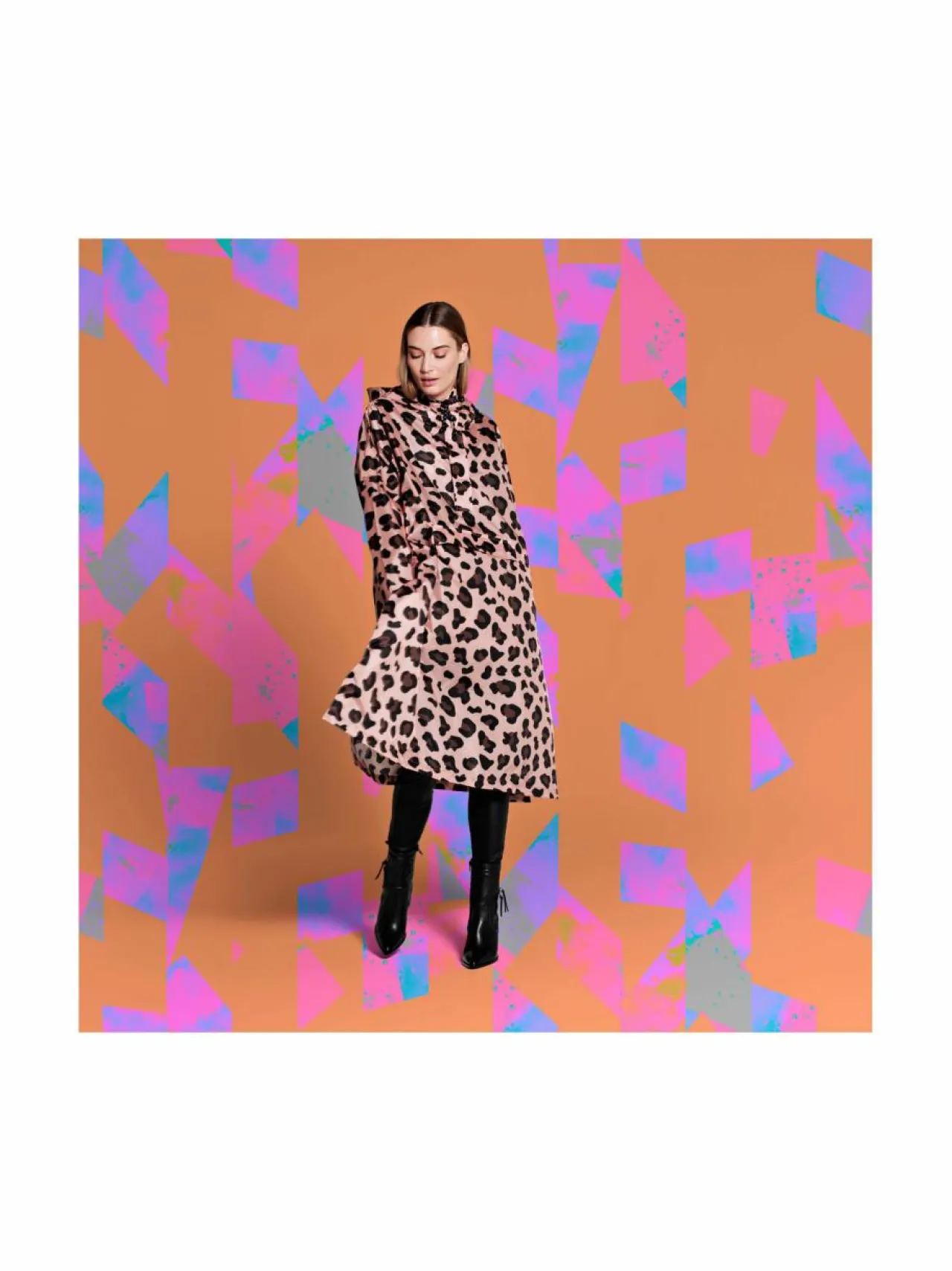 Takit<RAINKISS Panther -sadeponcho PINK