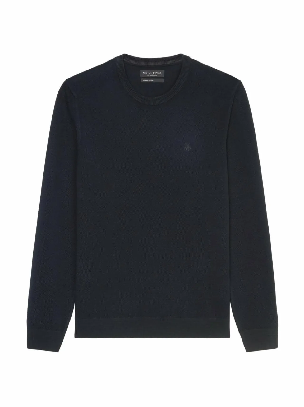 Neuleet<Marc O'Polo Piqué Structure -puuvillaneule 898 DARK NAVY