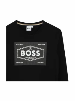 Pitkähihaiset Trikoopaidat<Hugo Boss Pitkähihainen paita 09B BLACK